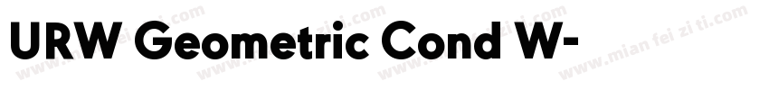 URW Geometric Cond W字体转换